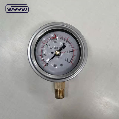 63mm 2.5 &quot;هیدرولیک ضدصدمه فولاد ضد زنگ روغن پر فشار