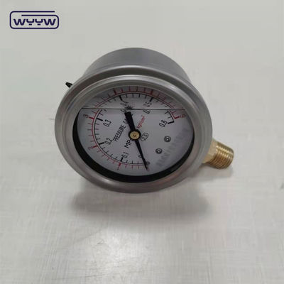 63mm 2.5 &quot;هیدرولیک ضدصدمه فولاد ضد زنگ روغن پر فشار