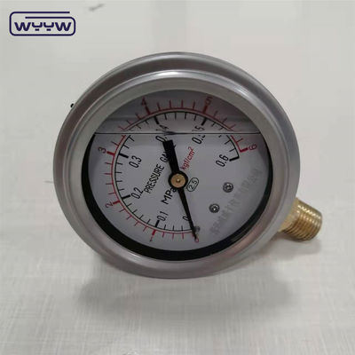 63mm 2.5 &quot;هیدرولیک ضدصدمه فولاد ضد زنگ روغن پر فشار