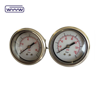 مانومتر فشار سنج محوری 2.5 اینچ U-Clamp / فشار سنج اتصال عقب
