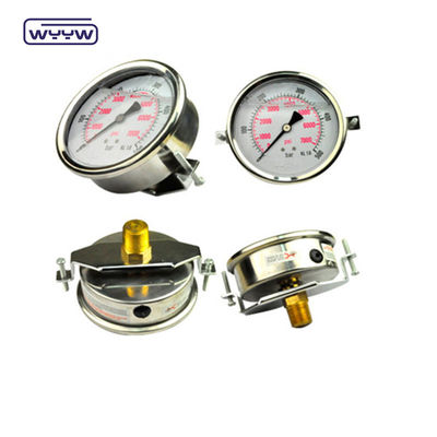 مانومتر فشار سنج محوری 2.5 اینچ U-Clamp / فشار سنج اتصال عقب
