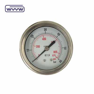 هيدرولیک جک فشار سنج مرکز پشت اتصال 100mm اندازه دایر