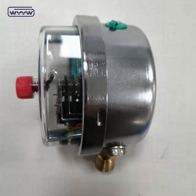 60MPa سیلیکون پر شده 380V الکتریکی تماس فشار سنج مقاومت به شوک