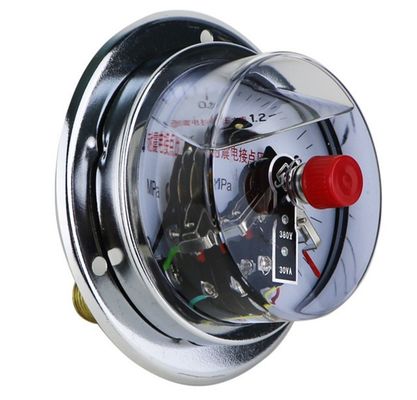 60MPa سیلیکون پر شده 380V الکتریکی تماس فشار سنج مقاومت به شوک