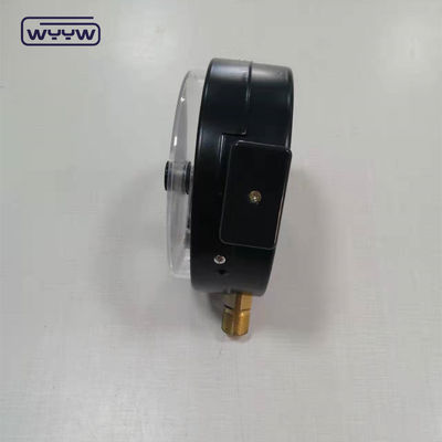 1.6MPa جعبه فولادی سیاه 1/2&quot;bsp M20X1.5 6 اینچ تماس الکتریکی دو مقیاس مانومتر فشار سنج قیمت