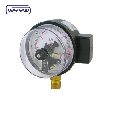 63mm الکتریکی تماس فشار سنج اتصال پایین بدون روغن پر شده