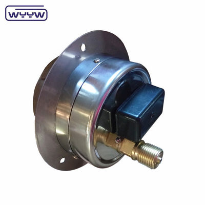 100mm سیلیکون پر شده روغن الکتریکی فشار سنج پشت نصب