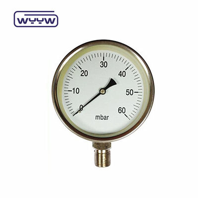 فولاد سیاه lpg فشار سنج کپسول پایین مشخصات سفارشی 2.5 &quot; 63mm 0-5psi
