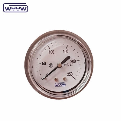 مانومتر کپسول کم فشار قابل تنظیم با پشتیبانی OEM CMH2O با اتصال عقب