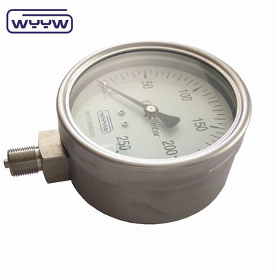 100mm 4&quot; تمام فولاد ضد زنگ فشار سنج، Bellow نوع فشار سنج