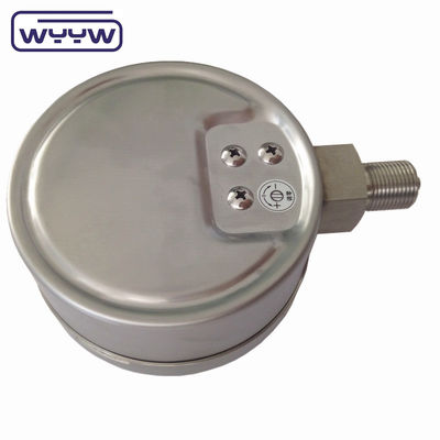 100mm 4&quot; تمام فولاد ضد زنگ فشار سنج، Bellow نوع فشار سنج