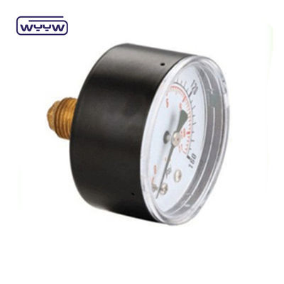80mm Kpa Mbar Bellows Pressure Gauge Manometer فشار پایین اتصال شعاعی