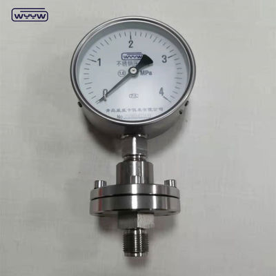 SS316L فشار سنج مهر دیافراگم مایع پر شده ضد خوردگی