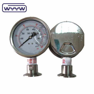 100mm مهر دیافراگم نوع فشار سنج فشار سنج صنعتی سنگین