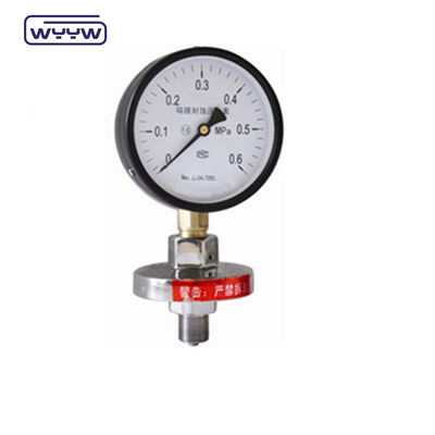 100mm مهر دیافراگم نوع فشار سنج فشار سنج صنعتی سنگین