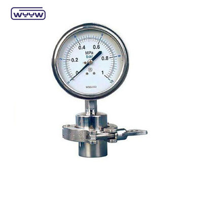 100mm مهر دیافراگم نوع فشار سنج فشار سنج صنعتی سنگین