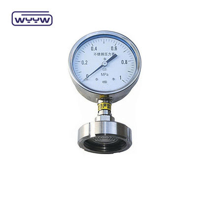 فشار سنج دیافراگم 60 میلی متری SS316 فشار سنج صنعتی