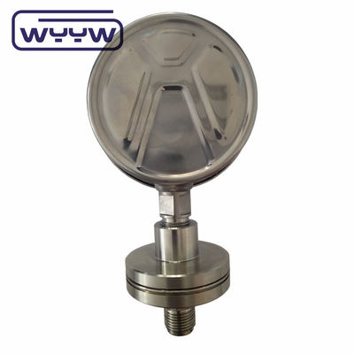 فشار سنج سیلیکون پر شده 100mm SS316 مهر دیافراگم فشار سنج بوردون