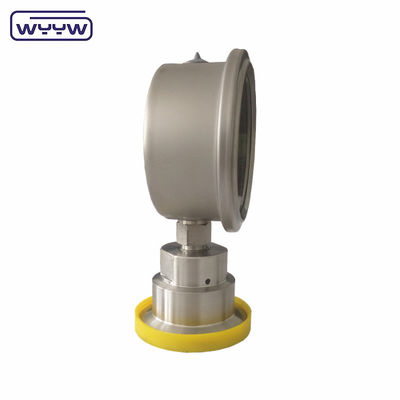304 مانومتر 1.5in. (50.5mm OD) Tri Clamp Membrane Pressure Gauge SS316 دیافراگم فولاد ضد زنگ