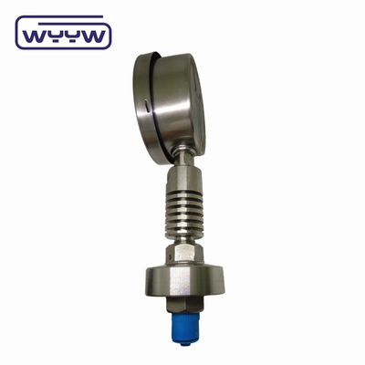 SS316 فشار سنج مهر دیافراگم 100mm ضد خوردگی فولاد ضد زنگ فشار سنج