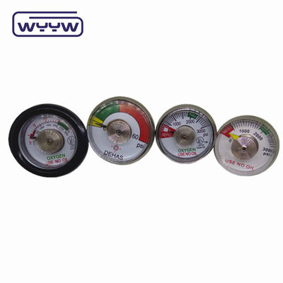 4000PSI 38mm ss مورد بهار تنظیم اندازه کوچک با فشار سنج بطری پوشش لاستیک