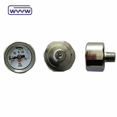 کوچک 25mm G1/8 &quot; 1 اینچ هکساگون سفارشی فشار سنج ویژه