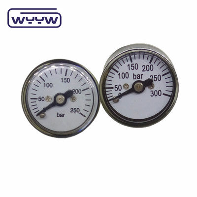 1 &quot; 25mm Bar مینی فشار سنج پشت نصب با پوشش پلاستیکی