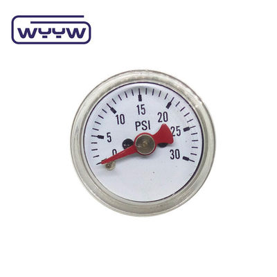 30mm 1/8" Bsp مینی فشار سنج 4500 Psi مواد مس کرومی