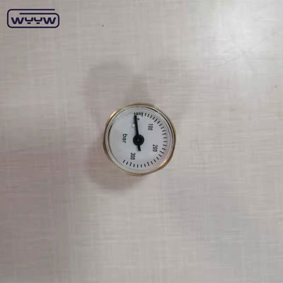 minitura فشار سنج لوله بوردون مس 28mm 315bar فشار سنج کوچک هوا برای پینتبال و PCP