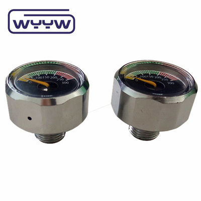 آمازون فروش داغ 20 میلی متر سیاه مینی فشار سنج دیجیتال 4000psi 6000psi 1/8NPT مایکرو گج مانومتر برای پینتبال PCP هوا