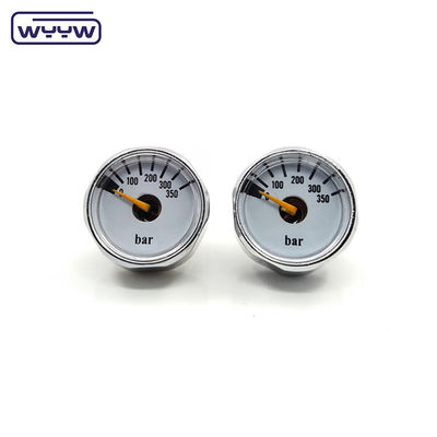 OEM چین قیمت 28mm قطر 1/8 &quot;bspp لوله بوردون مانومتر PCP رنگین بال فشار سنج مس 315 بار