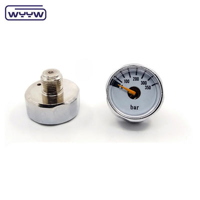 OEM چین قیمت 28mm قطر 1/8 &quot;bspp لوله بوردون مانومتر PCP رنگین بال فشار سنج مس 315 بار