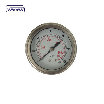 گلیسیرین محوری 63mm فشار سنج ترکیب شده فشار سنج هیدرولیک آب