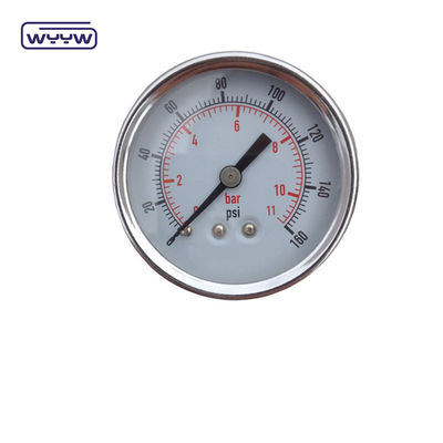 استفاده خشک بدون روغن فشار سنج 160 Psi هوا 60mm SS فشار سنج