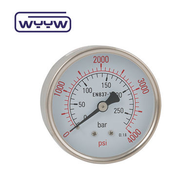 استفاده خشک بدون روغن فشار سنج 160 Psi هوا 60mm SS فشار سنج