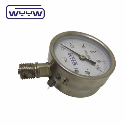 60mm فشار سنج لوله بوردون بدون روغن فشار سنج اکسیژن