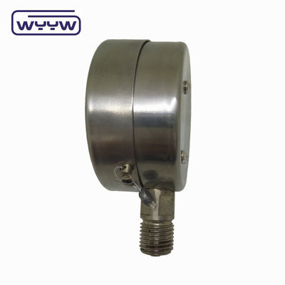 1/4 &quot;Bsp 304 فولاد ضد زنگ فشار اندازه گیری اتصال پایین 60mm