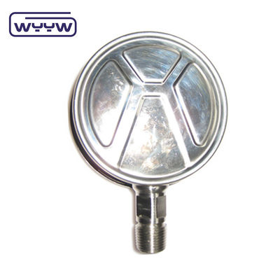بیونت Kgf/Cm2 Psi 4&quot; فشار سنج مایع پر شده اتصال پایین