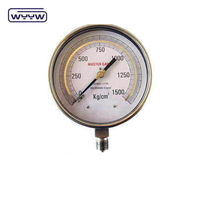 اندازه گیری فشار پر از مایع با نصب پایین استاندارد EN 837-1 YTN-100
