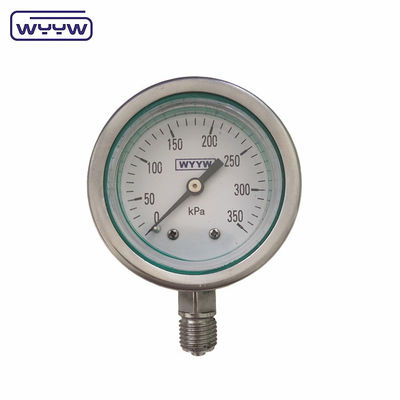 60mm سیلیکون هیدرولیک مایع پر فشار گج مواد فولاد ضد زنگ