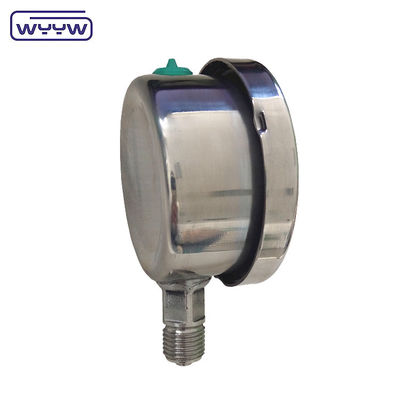 WYYW فشار سنج 60mm تمام فولاد ضد زنگ سیلیکون روغن پر فشار سنج