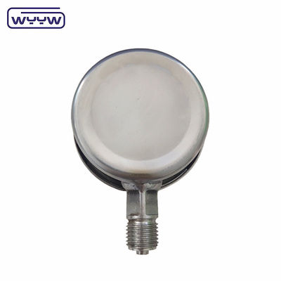 WYYW فشار سنج 60mm تمام فولاد ضد زنگ سیلیکون روغن پر فشار سنج