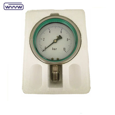 WYYW فشار سنج 60mm تمام فولاد ضد زنگ سیلیکون روغن پر فشار سنج