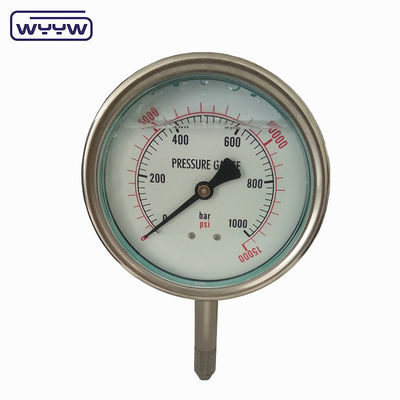 OEM ODM OBM فشار سنج مایع پر شده فشار سنج 1000 بار