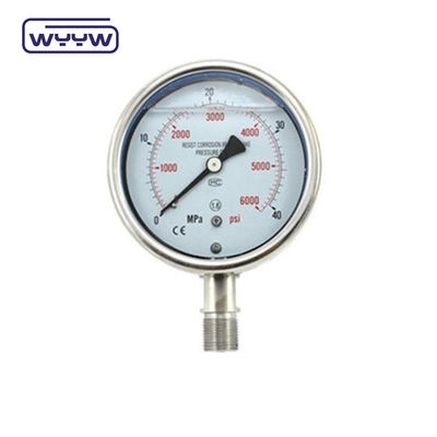 2.5&quot; قیمت فشار سنج صنعتی پر از روغن