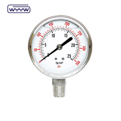 2.5&quot; قیمت فشار سنج صنعتی پر از روغن