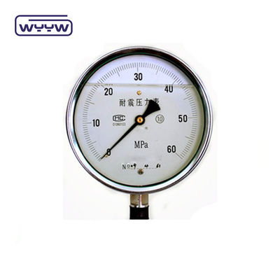 60mm SS304 مایع صنعتی پر شده از لوله U فشار سنج لوله بوردون Manometer