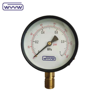 فیلترهای استخر آب 60mm 100mm 10 bar Manometer Pressure Gauge