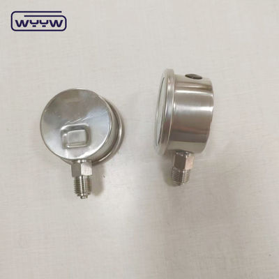 فشار سنج پر از مایع 50mm پایین 1/4&quot;Npt OEM فشار سنج
