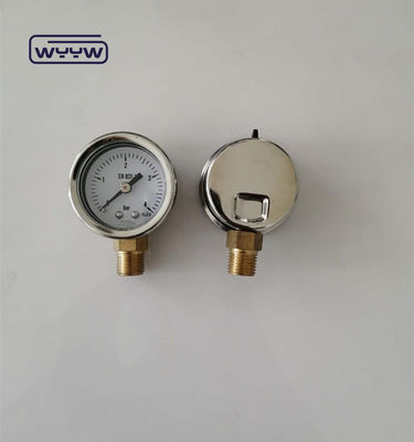 1.5&quot; 40mm گليسيرين پر شده فشار سنج مانومتر 100kpa اتصال پايين